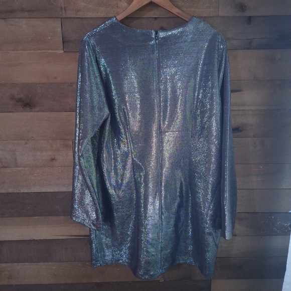 NWT H&M Metalic Shimmer Party Dress SZ XXL Or 2X - Picture 6 of 10